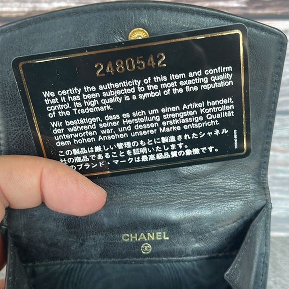 Chanel caviar black wallet small - Picture 5 of 6